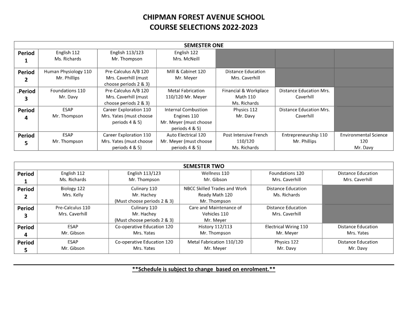 CFAS course selection sheet 2022-2023 updated August 17 2022-page1.jpeg